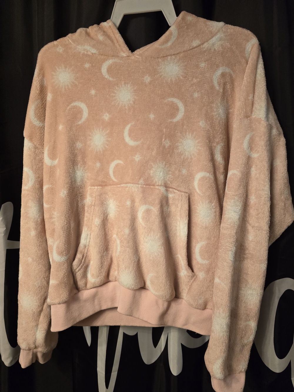 Link Pink Moon & Sun Plush Hoodie